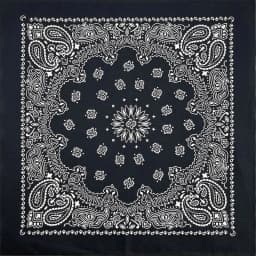 27inch/68cm Plus Size Cotton Square Scarf Hip Hop Amoeba Cashew Bandana Headband Black Paisley Turban Men Women Boys Girls Gifts