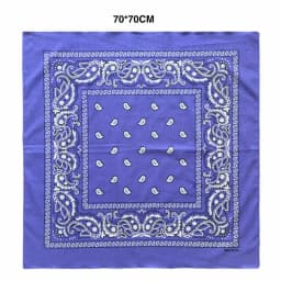 27inch/68cm Plus Size Cotton Square Scarf Hip Hop Amoeba Cashew Bandana Headband Black Paisley Turban Men Women Boys Girls Gifts