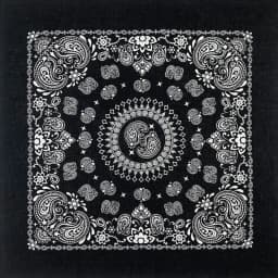 27inch/68cm Plus Size Cotton Square Scarf Hip Hop Amoeba Cashew Bandana Headband Black Paisley Turban Men Women Boys Girls Gifts