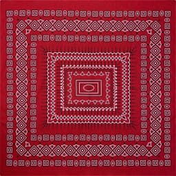 27inch/68cm Plus Size Cotton Square Scarf Hip Hop Amoeba Cashew Bandana Headband Black Paisley Turban Men Women Boys Girls Gifts