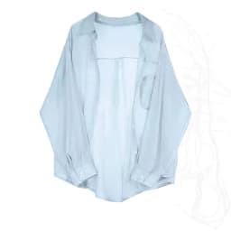 Women's Summer New In Matching Set 2026 Korean Elegant Chiffon Sunscreen Shirt+suspender+denim Skirt 3 Piece Female Dress Suit