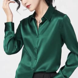 Elegant Satin Long Sleeve Blouses Women 2025 Vintage Burgundy white Silk Shirt Women Casual Loose Button Up Female Shirts Tops
