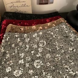New Fashion Shiny Sequin Mini Skirt Women High Waist Slim Wrapped Hip Club Sexy Tweed Skirt Elgant Office Lady Woolen Faldas Y2k