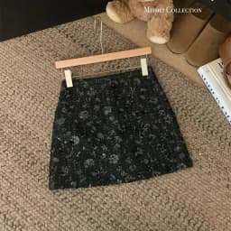 New Fashion Shiny Sequin Mini Skirt Women High Waist Slim Wrapped Hip Club Sexy Tweed Skirt Elgant Office Lady Woolen Faldas Y2k