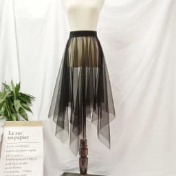 2023 Hot Fashion Petticoat Summer Sheer Layer Long Black White Tulle Lace Mesh Skirt Women Underskirt Skirt