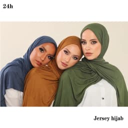 2023 New Women Modal Cotton Jersey Hijab Ramadan Fashion Plain Soft Long Turban Scarf Shawls Islamic Ladies Headscarf Bandana