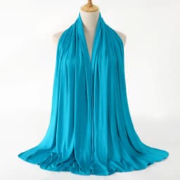 2023 New Women Modal Cotton Jersey Hijab Ramadan Fashion Plain Soft Long Turban Scarf Shawls Islamic Ladies Headscarf Bandana