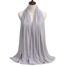 2023 New Women Modal Cotton Jersey Hijab Ramadan Fashion Plain Soft Long Turban Scarf Shawls Islamic Ladies Headscarf Bandana