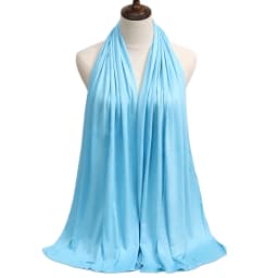 2023 New Women Modal Cotton Jersey Hijab Ramadan Fashion Plain Soft Long Turban Scarf Shawls Islamic Ladies Headscarf Bandana