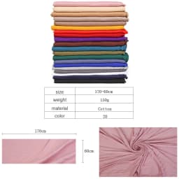 2023 New Women Modal Cotton Jersey Hijab Ramadan Fashion Plain Soft Long Turban Scarf Shawls Islamic Ladies Headscarf Bandana