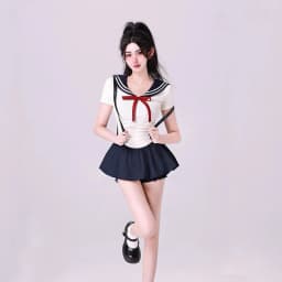 Summer New 2 Piece Set Women Outfit 2026 Sweet Bow Top + Elegant Sexy Short Dresses Y2K Mini Skirt Set Beach Style Korean Suit