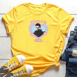 Bucky's Girl Shirt Vintage Bucky Barnes Graphic Tee Superhero Inspired Women Y2k Aesthetic T-shirt Cute Sebastian Stan Shirt Top