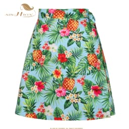 SISHION Pineapples Palm Sarong Flowers Printed Summer Skirt SS0015 Women Sexy Travel Beach Cover Up Wrap Skirt Jupe