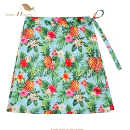 SISHION Pineapples Palm Sarong Flowers Printed Summer Skirt SS0015 Women Sexy Travel Beach Cover Up Wrap Skirt Jupe