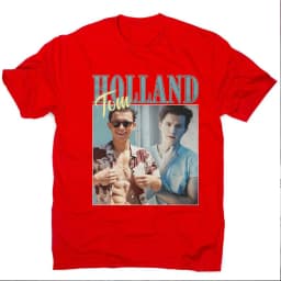 Tom Holland Retro 90's Shirt Inspiring Rap Hip Hop Tom Holland Homage Tee Vintage Tom Holland T-Shirt Kawaii Graphic Tee Tops