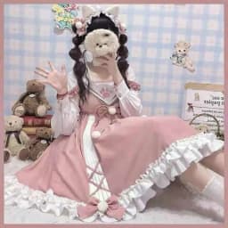 Plus Size 4XL 140KG Autumn Lolita Dress for Women Long Sleeve Sweet Princess Holiday Party Dresses