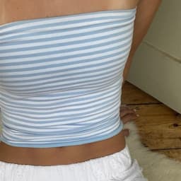 Women Cropped Tube Tops Strapless Off Shoulder Backless Short Tank Summer Party Club Striped/Solid Mini Vest 2024 New