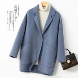 High-Quality Autumn And Winter Double Sided Wool Coat Women's Short Outwear 2024 New Loose Cocoon Type Wool Coat Appear Slim