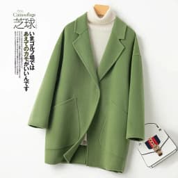 High-Quality Autumn And Winter Double Sided Wool Coat Women's Short Outwear 2024 New Loose Cocoon Type Wool Coat Appear Slim