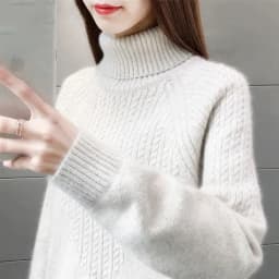 New Fashion Women Pure Pullover Woolen Sweater Autumn Winter Thickened Warm Cashmere Bottom Sweater Quality Female Sweaters Coat