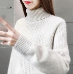 New Fashion Women Pure Pullover Woolen Sweater Autumn Winter Thickened Warm Cashmere Bottom Sweater Quality Female Sweaters Coat