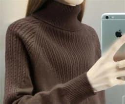 New Fashion Women Pure Pullover Woolen Sweater Autumn Winter Thickened Warm Cashmere Bottom Sweater Quality Female Sweaters Coat