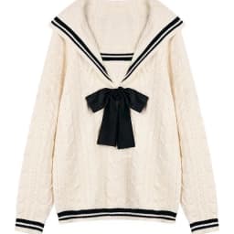 2025 Spring Women Sweater Loose Japanese Sweet Style Knitted Pullovers V-Collar Oversize Female Sweaters Cute