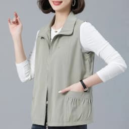 2026 Spring Autumn New Vest jacket Women's Loose Turn-down Collar Casual Sleeveless Coat Fashion Short Waistcoat Top Female