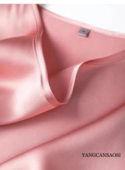 2024 Women's Fashion Spring/Summer New 100%Natural Mulberry Silk Plain Satin Round Neck Sleeveless Solid Color Versatile Vest