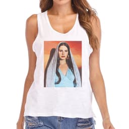 Hip Hop Vest Lana Del Rey Ldr Sailing T Shirt Tank Top Harajuku Women Vintage T-Shirt Streetwear Female Tshirt