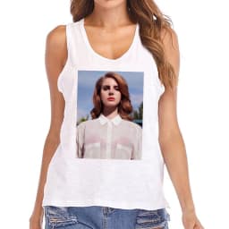 Hip Hop Vest Lana Del Rey Ldr Sailing T Shirt Tank Top Harajuku Women Vintage T-Shirt Streetwear Female Tshirt