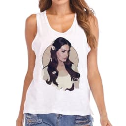 Hip Hop Vest Lana Del Rey Ldr Sailing T Shirt Tank Top Harajuku Women Vintage T-Shirt Streetwear Female Tshirt