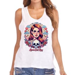 Hip Hop Vest Lana Del Rey Ldr Sailing T Shirt Tank Top Harajuku Women Vintage T-Shirt Streetwear Female Tshirt