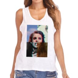 Hip Hop Vest Lana Del Rey Ldr Sailing T Shirt Tank Top Harajuku Women Vintage T-Shirt Streetwear Female Tshirt