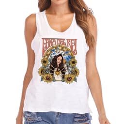 Hip Hop Vest Lana Del Rey Ldr Sailing T Shirt Tank Top Harajuku Women Vintage T-Shirt Streetwear Female Tshirt