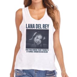 Hip Hop Vest Lana Del Rey Ldr Sailing T Shirt Tank Top Harajuku Women Vintage T-Shirt Streetwear Female Tshirt