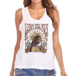 Hip Hop Vest Lana Del Rey Ldr Sailing T Shirt Tank Top Harajuku Women Vintage T-Shirt Streetwear Female Tshirt