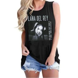 Hip Hop Vest Lana Del Rey Ldr Sailing T Shirt Tank Top Harajuku Women Vintage T-Shirt Streetwear Female Tshirt