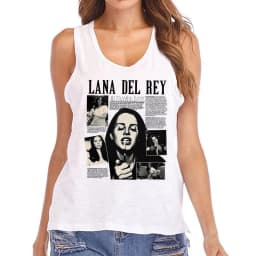 Hip Hop Vest Lana Del Rey Ldr Sailing T Shirt Tank Top Harajuku Women Vintage T-Shirt Streetwear Female Tshirt