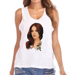 Hip Hop Vest Lana Del Rey Ldr Sailing T Shirt Tank Top Harajuku Women Vintage T-Shirt Streetwear Female Tshirt