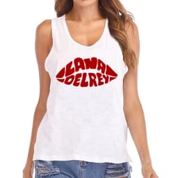 Hip Hop Vest Lana Del Rey Ldr Sailing T Shirt Tank Top Harajuku Women Vintage T-Shirt Streetwear Female Tshirt