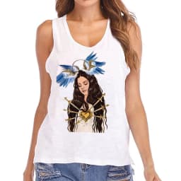 Hip Hop Vest Lana Del Rey Ldr Sailing T Shirt Tank Top Harajuku Women Vintage T-Shirt Streetwear Female Tshirt