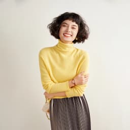 Women's Pullover Autumn/Winter 100% Cashmere Sweater Casual Knitted Sweater High Collar Loose Tops Basic Pile Collar Blouse