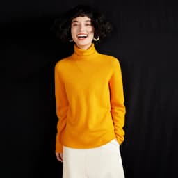 Women's Pullover Autumn/Winter 100% Cashmere Sweater Casual Knitted Sweater High Collar Loose Tops Basic Pile Collar Blouse