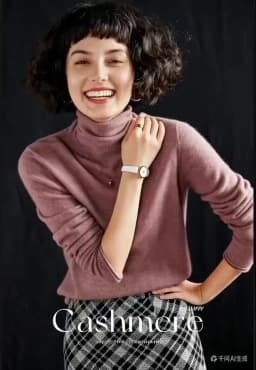 Women's Pullover Autumn/Winter 100% Cashmere Sweater Casual Knitted Sweater High Collar Loose Tops Basic Pile Collar Blouse