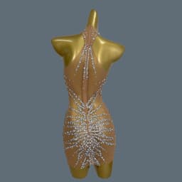 Sparkling Noble Diamond Evening Dress Attends Luxury Party Graduation Ball Ultra Short Dress Elegant Stage Party Dresses Huatuo
