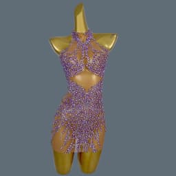 Sparkling Noble Diamond Evening Dress Attends Luxury Party Graduation Ball Ultra Short Dress Elegant Stage Party Dresses Huatuo
