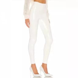 Faux Leather Purple Women Shiny PVC Pants Sexy Slim Leggings Latex Stretchy High Waist PU Bodycon Pants NEW Summer Trousers