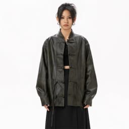 Women's Real Leather Jacket Sheepskin Coats 2024 Women New in Outerwears Chinese Style Authentic Genuine Leather Jacket Women