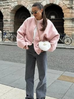 Bornladies Women's Short Fur Jacket Autumn Winter Thick Loose Casual Chic Cardigan Female Warm Fashion Solid Color Short Coat